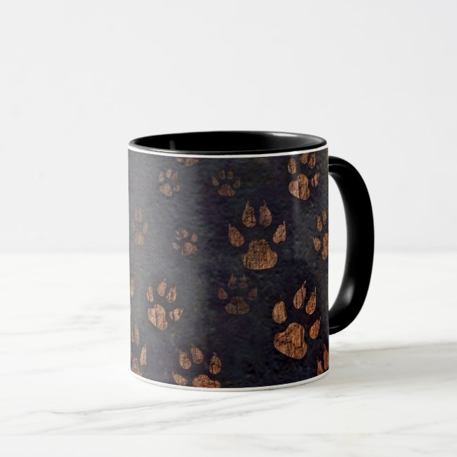Cat paw print mug (Front Right)