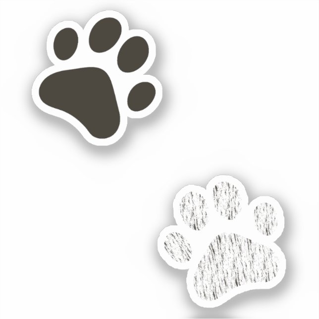 Cat Paw Print Sticker Pack  (Front)