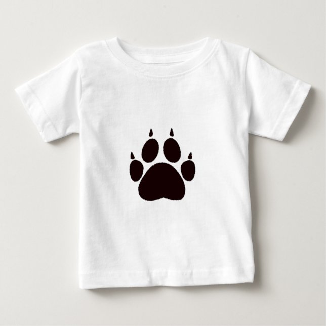 Cat Paw Prints Baby T-Shirt (Front)