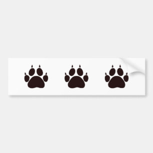 Cat Paw Prints Bumper Sticker