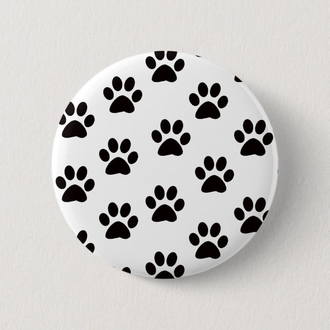 Cat Paw Prints Button (Front)
