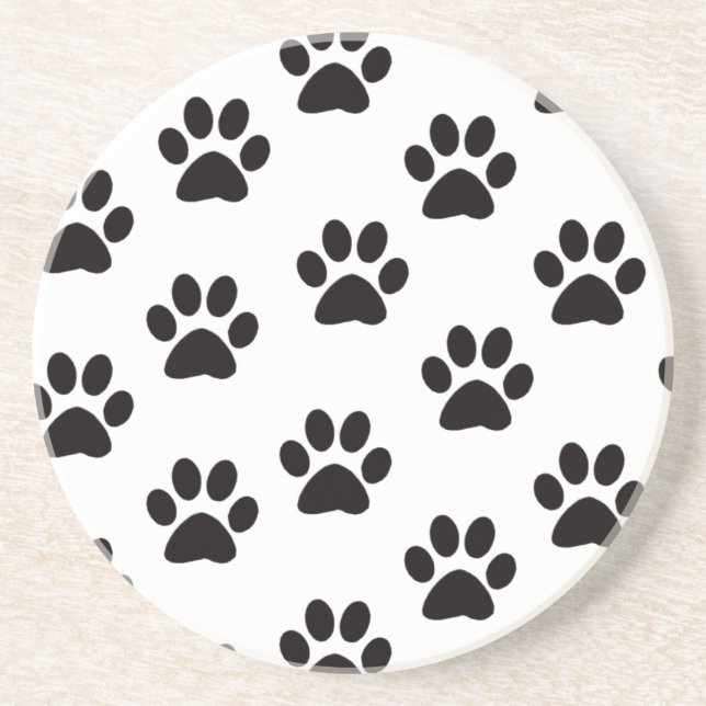 Cat Paw Prints Coasters (Front)