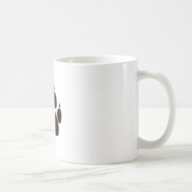 Cat Paw Prints Coffee Mug (Right)