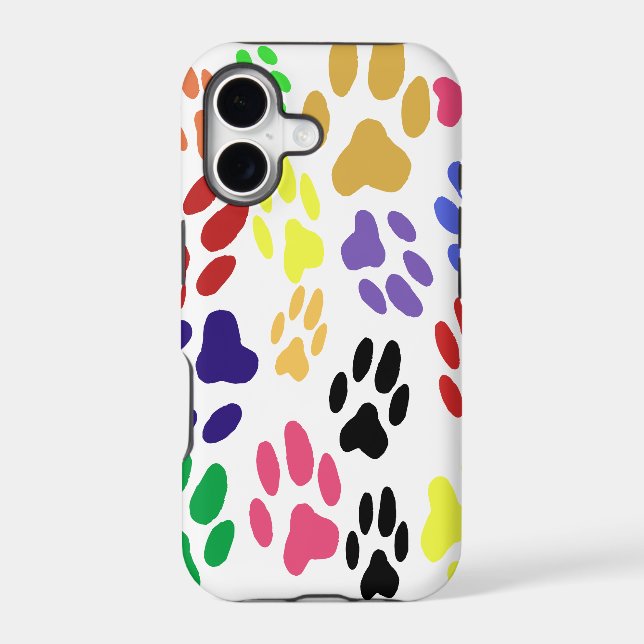  Cat Paw Prints iPhone Case (Back)