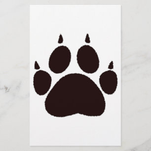 Cat Paw Prints Stationery