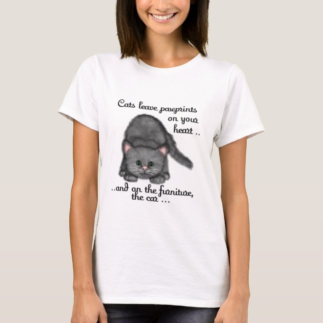 Cat paw prints T-Shirt (Front)