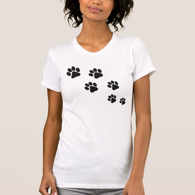 Cat Paw Prints T-Shirt (Front)