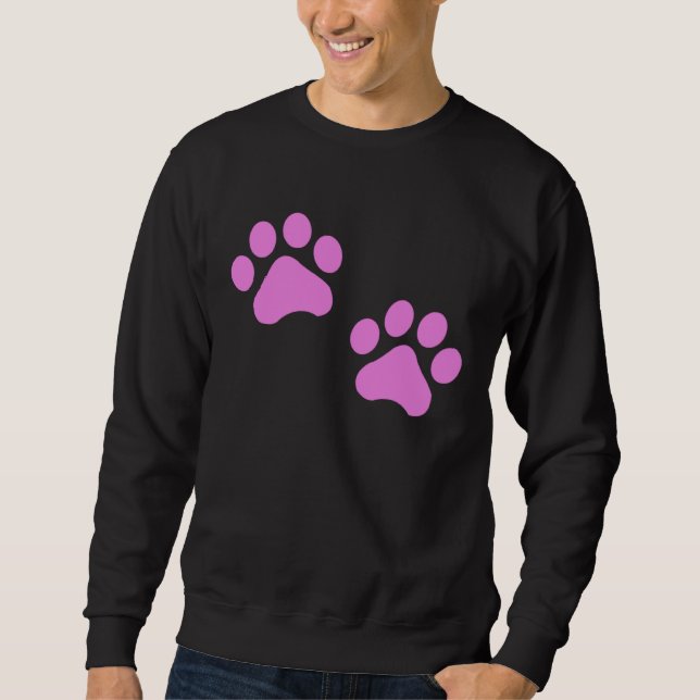 Cat Paws  Girl Woman Cat Sweatshirt (Front)