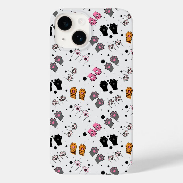 Cat Paws Pattern Case-Mate iPhone Case (Back)