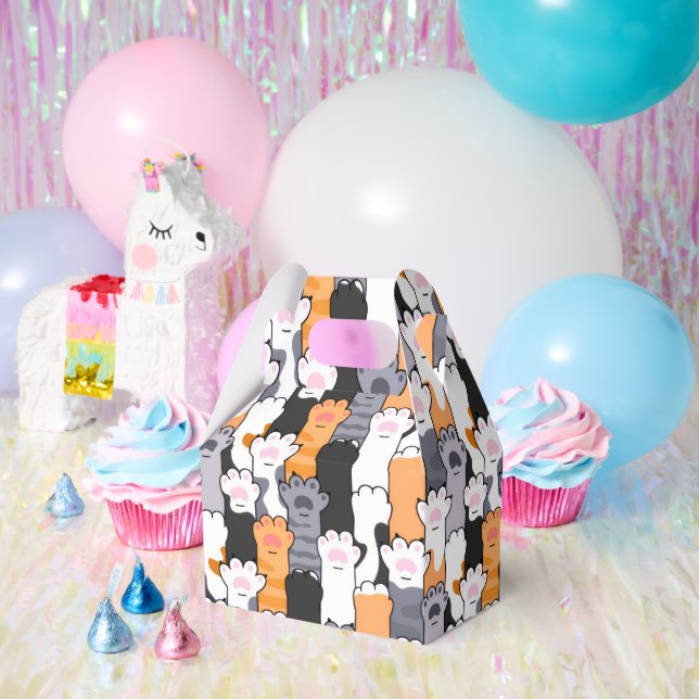 Cat Paws Pattern Favour Box (Party)