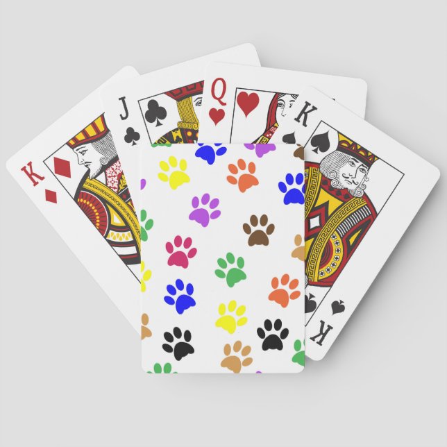 cat paws playing cards (Back)