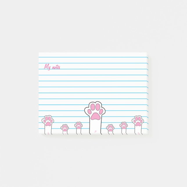 Cat paws post-it notes (Front)