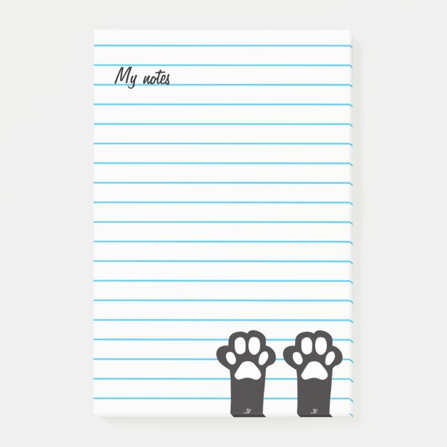 Cat paws post-it notes (Front)