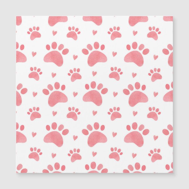 Cat Paws Watercolor Pattern (Front)
