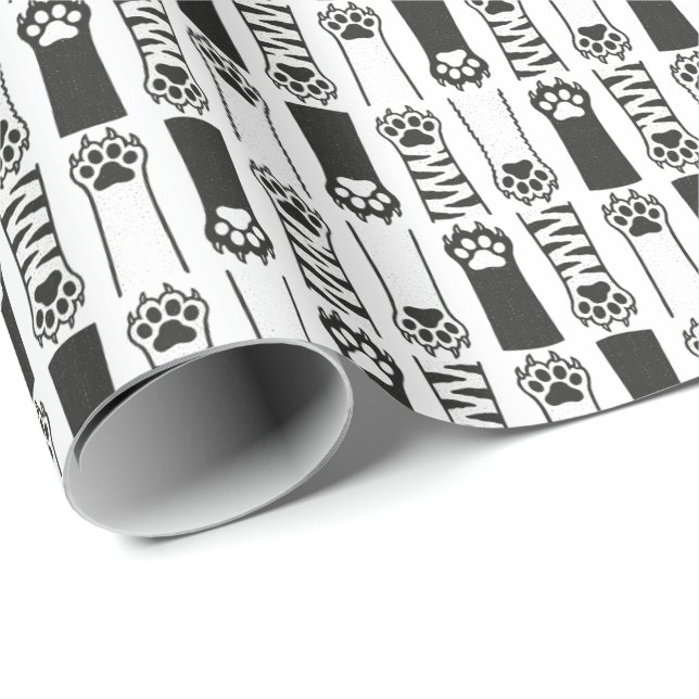 Cat Paws Wrapping Paper (Roll Corner)