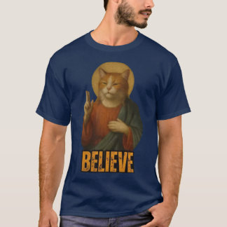Cat & Peace Gesture T-Shirt