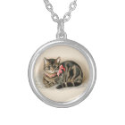 Cat Pendant Cute Vintage Cat Necklace Jewellery
