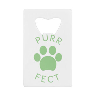 Cat Perfect Green Purr Paw Print