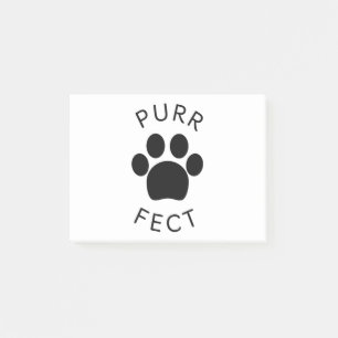 Cat Perfect Purr Paw Print Post-it Notes