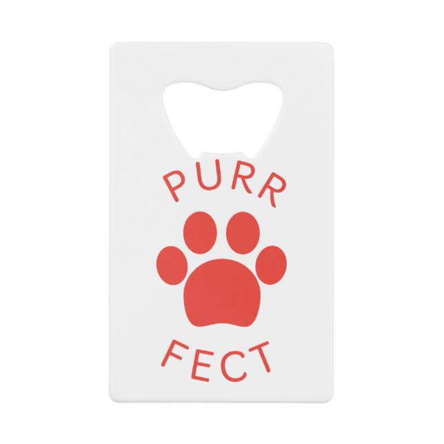 Cat Perfect Red Purr Paw Print (Front)