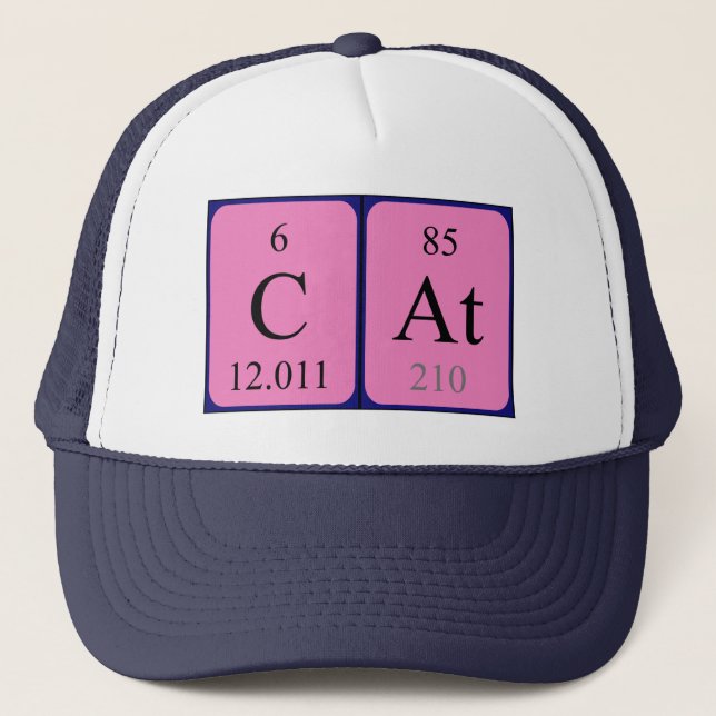 Cat periodic table name hat (Front)