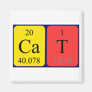 Cat periodic table name magnet