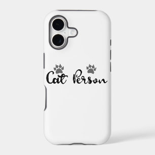 Cat Person Typography Art
