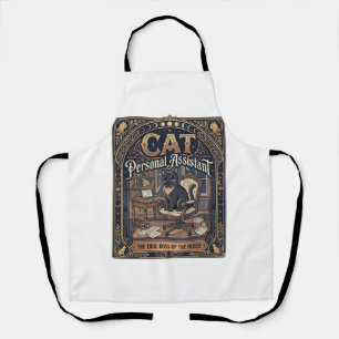 Cat Personal Assistant Cat Funny Owner Humour Vint Apron