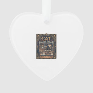 Cat Personal Assistant Cat Funny Owner Humour Vint Ornament