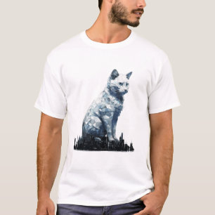 Cat Pet Animal Beauty Nature City Discovery T-Shirt