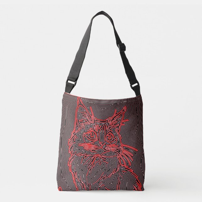 Cat, Pet, Animal Crossbody Bag (Front)