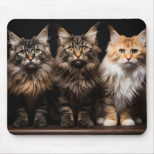 Cat Pet Animal Portrait Nature Beauty Mouse Pad