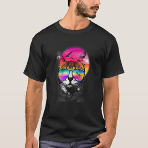 Cat Pet Beautiful Summer Sunshine Glasses Cool Sun T-Shirt