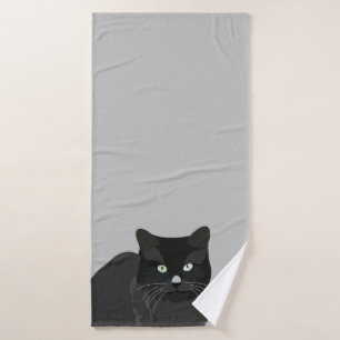 Cat Pet Black Cat Bath Towel