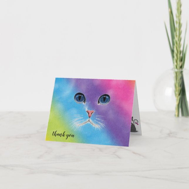 Cat Pet Care Thank You  (Front)