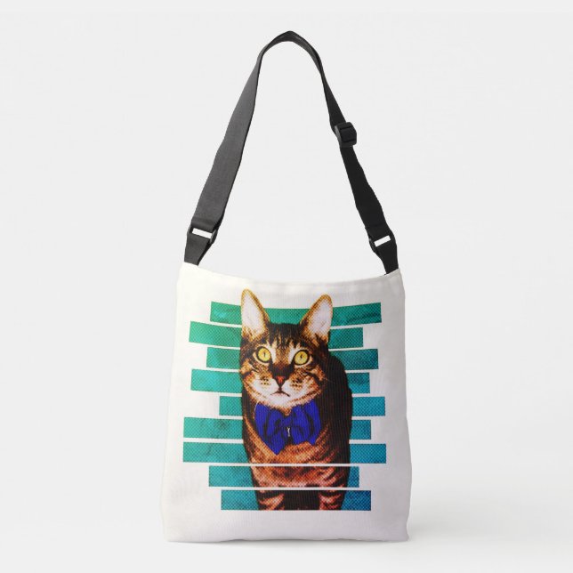 Cat, Pet, Feline Crossbody Bag (Front)
