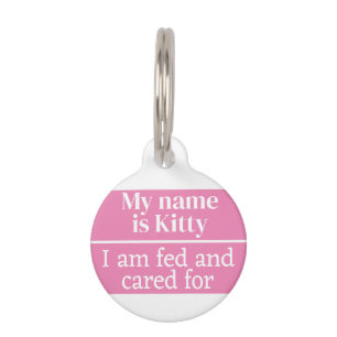Cat Pet Tag