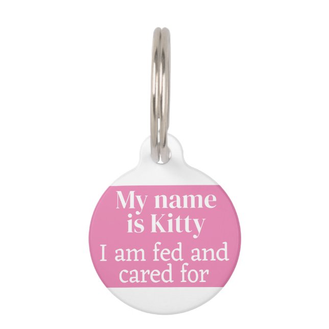 Cat Pet Tag (Front)