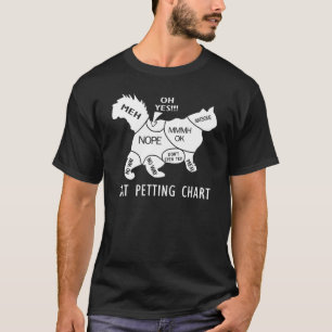 Cat Petting Chart T-Shirt