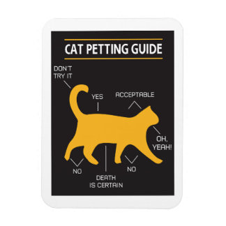 Cat Petting Guide Flexible Magnet
