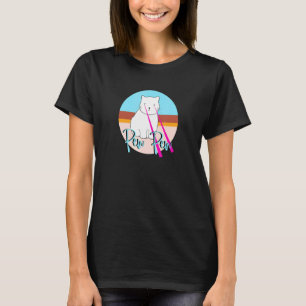 Cat Pew Pew Laser Beam Doodle Animal Gamer Meme T-Shirt