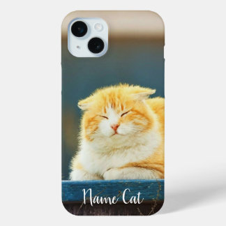 Cat phone case customised with your pet name