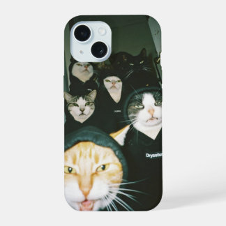 Cat Phone iPhone 15 Case