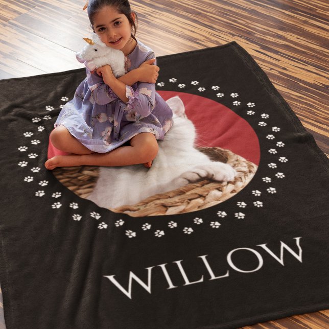 Cat Photo Blanket - Personalised Pet Keepsake Gift (Creator Uploaded)