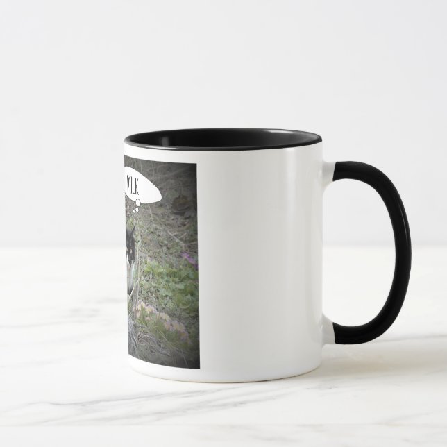 Cat Photo Custom Text  Combo Mug (Right)