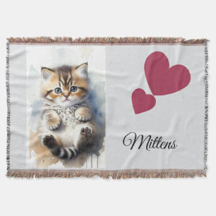 Cat Photo, Humour Quotes, Name, Throw Blanket