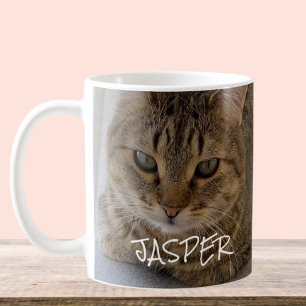 Cat Photo Name Coffee Mug