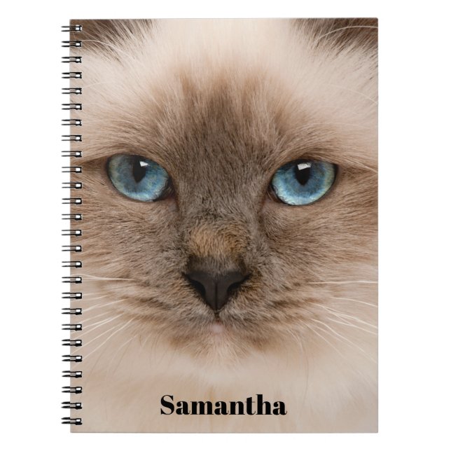 Cat Photo Name  Notebook (Front)