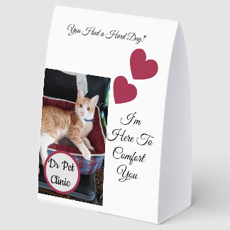 Cat Photo, Quotes Front and Back, Paw, Heart, Name