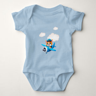 Cat Pilot Baby Bodysuit